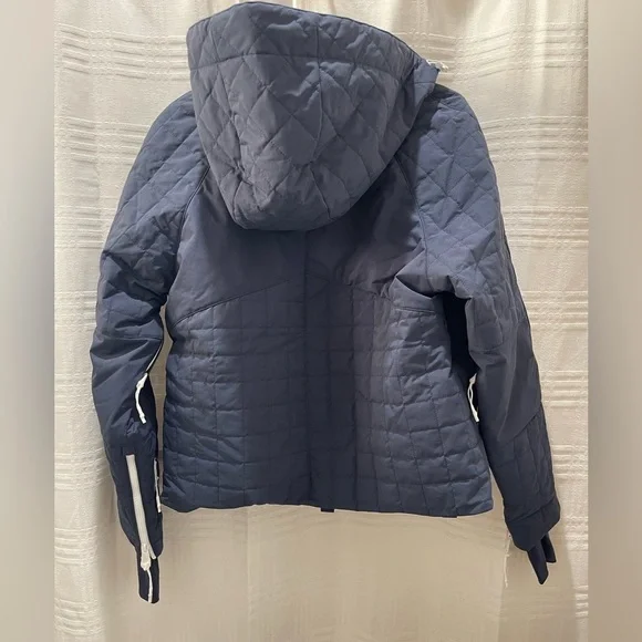 NEW FP free people movement all prepped short parka jacket navy blue NWOT - Picture 3 of 11